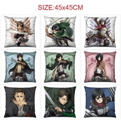 12 Styles 45*45CM Attack on Titan/Shingeki No Kyojin Cartoon Pattern Anime Pillow