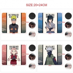 5PCS/SET 8 Styles 20*24CM Naruto Cartoon Pattern Anime Mouse Pad