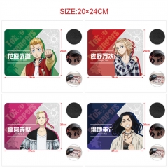 5PCS/SET 6 Styles 20*24CM Tokyo Revengers Cartoon Pattern Anime Mouse Pad