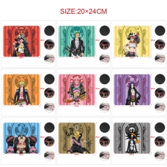 5PCS/SET 10 Styles 20*24CM One Piece Cartoon Pattern Anime Mouse Pad