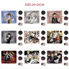 5PCS/SET 11 Styles 20*24CM Bungo Stray Dogs Cartoon Pattern Anime Mouse Pad