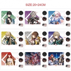 5PCS/SET 11 Styles  20*24CM Honkai: Star Rail Cartoon Pattern Anime Mouse Pad
