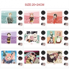 5PCS/SET 9 Styles 20*24CM SPY X FAMILY Cartoon Pattern Anime Mouse Pad