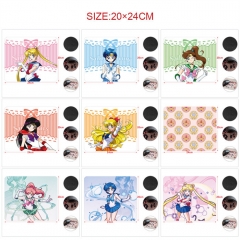 5PCS/SET 11 Styles 20*24CM Pretty Soldier Sailor Moon Cartoon Pattern Anime Mouse Pad