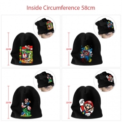 7 Styles Super Mario Bro Cartoon Pattern Anime Knitted Hat