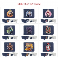 10 Styles Naruto Cartoon Coin Purse Anime Wallet