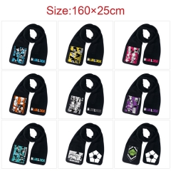 9 Styles Blue Lock Cartoon Pattern Anime Scarf