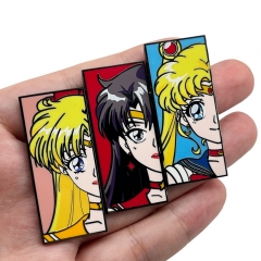 5 Styles Pretty Soldier Sailor Moon Cartoon Alloy Pin Anime Brooch