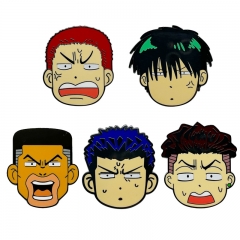 5 Styles Slam Dunk Cartoon Alloy Pin Anime Brooch