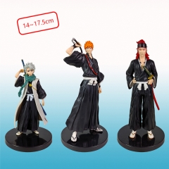 3PCS/SET 14-18CM Bleach Cartoon PVC Anime Figure