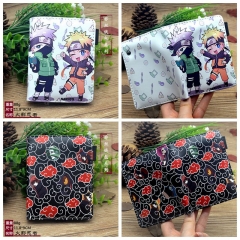 5 Styles Naruto Cartoon Pattern Coin Purse Anime PU Wallet