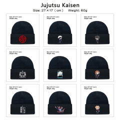 9 Styles Jujutsu Kaisen Cosplay Cartoon Decoration Anime Knitted Hat