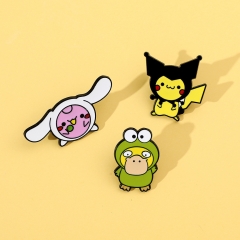 3 Styles Pokemon Psyduck Cos Cartoon Alloy Pin Anime Brooch