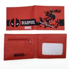Deadpool Short Coin Purse Anime PVC Wallet