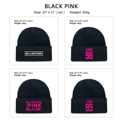 blackpink 6款 新货精品动漫印花毛绒针织帽保暖帽
