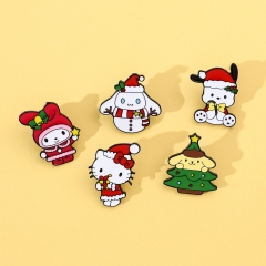 5 Styles Hello Kitty Cos Cartoon Alloy Pin Anime Brooch