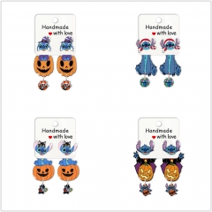 4 Styles Lilo & Stitch Anime Alloy Earring