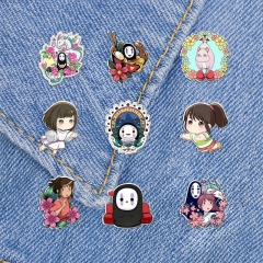 12 Styles Spirited Away Anime Plastic Pin