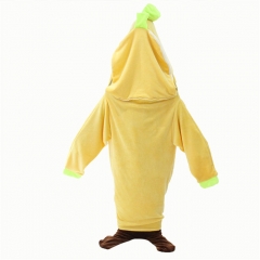 4 Size Banana Cartoon Anime Plush Flannel Sleeping Bag Pajamas