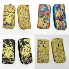 6 Styles Pokemon Cartoon Coin Purse Anime Long Wallet