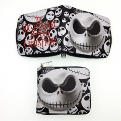 2 Styles The Nightmare Before Christmas Cartoon Short Zipper Purse Anime Wallet