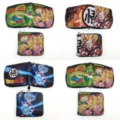 3 Styles Dragon Ball Z Cartoon Short Zipper Purse Anime Wallet