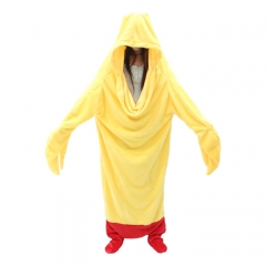 4 Size Fried Shrimp Cartoon Anime Plush Flannel Sleeping Bag Pajamas