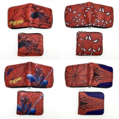 4 Styles Spider Man Cartoon Short Zipper Purse Anime Wallet