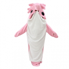 4 Size Salamander Cartoon Anime Plush Flannel Sleeping Bag Pajamas