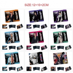 9 Styles Bleach PU Short Hidden Snap Button Purse Anime Wallet