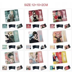 10 Styles SPY×FAMILY PU Short Hidden Snap Button Purse Anime Wallet