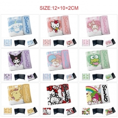16 Styles Sanrio PU Short Hidden Snap Button Purse Anime Wallet