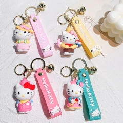 4 Styles Hello Kitty Anime Figure Keychain