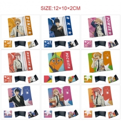 9 Styles Chainsaw Man PU Short Hidden Snap Button Purse Anime Wallet