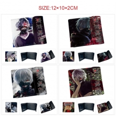 6 Styles Tokyo Ghoul PU Short Hidden Snap Button Purse Anime Wallet