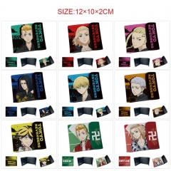 14 Styles Tokyo Revengers PU Short Hidden Snap Button Purse Anime Wallet