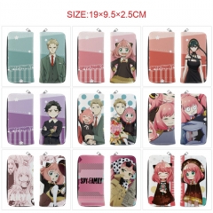 9 Styles SPY×FAMILY PU Zipper Long Purse Anime Wallet