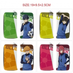 7 Styles Blue Lock PU Zipper Long Purse Anime Wallet