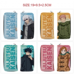 8 Styles Jujutsu Kaisen PU Zipper Long Purse Anime Wallet