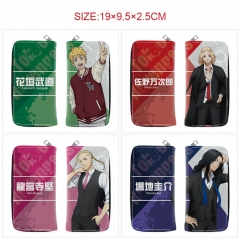 7 Styles Tokyo Revengers PU Zipper Long Purse Anime Wallet