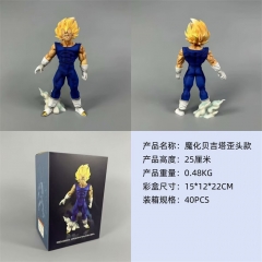 七龙珠魔化贝吉塔歪头款 盒装手办 高25cm重0.48kg 一箱40个
