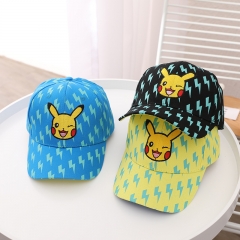 3 Styles Pokemon Pikachu For Children's Baseball Cap Anime Hat