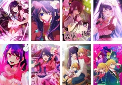 2 Styles 8PCS/SET 42*29CM Oshi No Ko Cartoon Paper Anime Poster