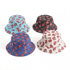 4 Styles Spider Man For Children Anime Fisherman's Hat