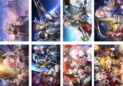 3 Styles 8PCS/SET 42*29CM Honkai: Star Rail Cartoon Paper Anime Poster