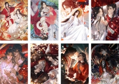 8PCS/SET 42*29CM Tian Guan Ci Fu Cartoon Anime Paper Poster