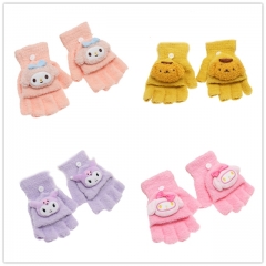 8 Styles Sanrio Melody Cinnamoroll Pom Kuromi Anime Gloves