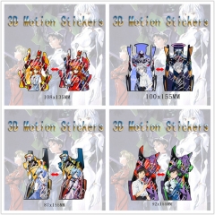 EVA-02/7  新世纪福音战士 3D幻术贴纸批发变幻汽车贴笔记本电脑贴动漫卡通创意机箱贴纸