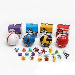4 Styles Pokemon Poke Ball Rotatable Cartoon Anime Figure Toys