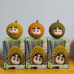 蜡笔小新榴莲小新重量208克，高度12CM。​三个版本。​五成熟 ！八成熟！十成熟